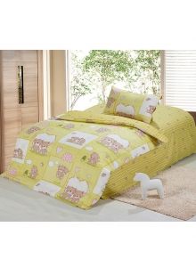 Детские КПБ из набивной бязи с рисунком